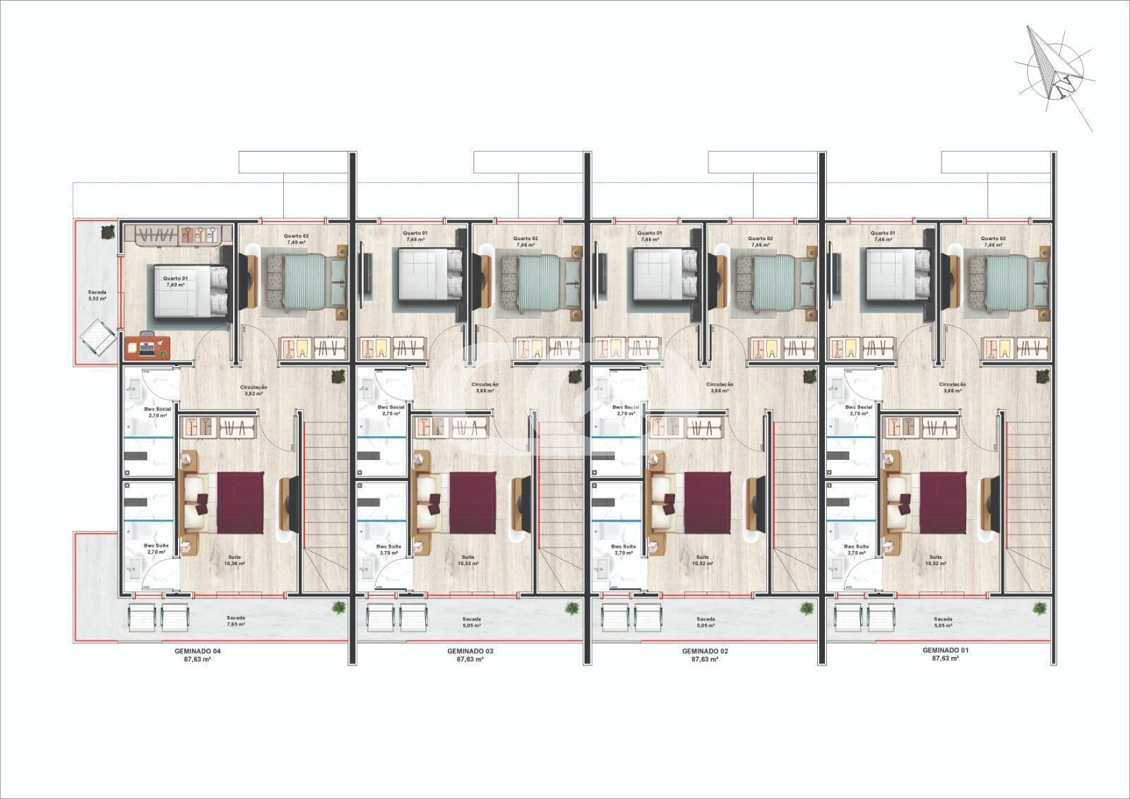 Casa, 3 quartos, 87 m² - Foto 4